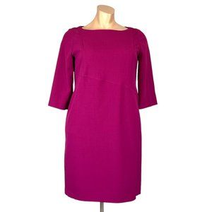 Kasper Magenta Half Sleeve Sheath Dress Career Formal plus size 18